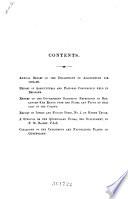 Annual Report of the Dept. of Agriculture and Stock