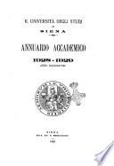 Annuario accademico ...