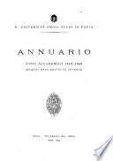 Annuario anno accademico ...