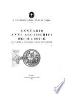 Annuario anno accademico ...