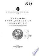 Annuario anno accademico ...