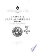 Annuario anno accademico ...