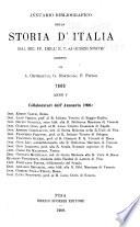 Annuario bibliografico della storia d'Italia dal sec. IV dell' e. v. ai giorni nostri