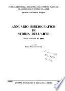 Annuario bibliografico di storia dell'arte
