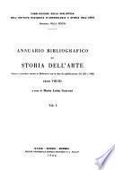 Annuario bibliografico di storia dell'arte