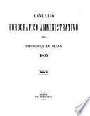 Annuario corografico-amministrativo della provincia di Siena 1865, anno 1