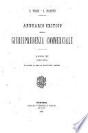 Annuario critico della giurisprudenza commerciale