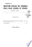 Annuario degli ufficiali in servizio permanente della r. Guardia di finanza