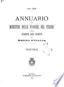 Annuario dei Ministeri delle finanze, del tesoro e della Corte dei conti del Regno d'Italia