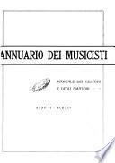 Annuario dei musicisti manuale dei cultori e degli amatori