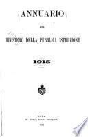 Annuario del Ministero dell'educazione nazionale ...