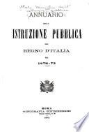 Annuario del Ministero dell'educazione nazionale ...