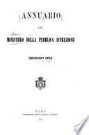 Annuario del Ministero dell'educazione nazionale ...
