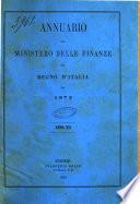 Annuario del Ministero delle finanze del Regno d'Italia