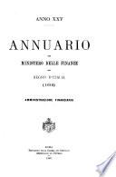 Annuario del Ministero delle finanze del Regno d'Italia