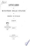 Annuario del Ministero delle finanze del Regno d'Italia