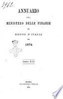 Annuario del Ministero delle finanze del Regno d'Italia