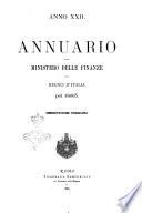 Annuario del Ministero delle finanze del Regno d'Italia