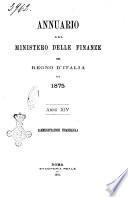 Annuario del Ministero delle finanze del Regno d'Italia