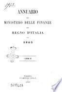 Annuario del Ministero delle finanze del Regno d'Italia