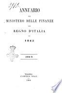 Annuario del Ministero delle finanze del Regno d'Italia