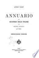 Annuario del Ministero delle finanze del Regno d'Italia