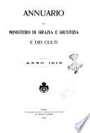 Annuario del Ministero di grazia e giustizia e dei culti