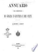 Annuario del Ministero di grazia e giustizia e dei culti