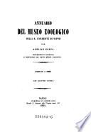 Annuario del Museo Zoologico della Università di Napoli