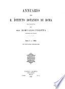 Annuario del R. Istituto botanico di Roma ...