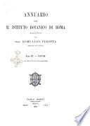 Annuario del R. Istituto botanico di Roma