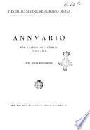Annuario del R. Istituto superiore agrario di Pisa. -1924-1935