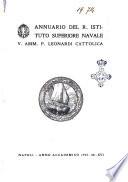 Annuario del R. Istituto superiore navale