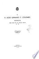Annuario del R. Liceo ginnasio C. Colombo in Genova