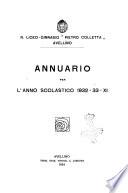 Annuario del R. Liceo ginnasio P. Colletta di Avellino per l'anno scolastico ...