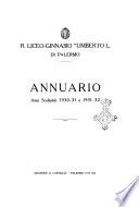 Annuario del R. Liceo-ginnasio Umberto 1. di Palermo