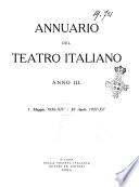 Annuario del teatro italiano