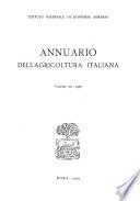 Annuario dell'agricoltura italiana