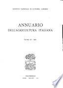 Annuario dell'agricoltura italiana