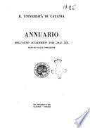 Annuario dell'anno accademico ...