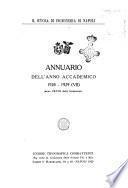 Annuario dell'anno accademico ...