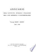 Annuario dell'Istituto storico italiano per l'età moderna e contemporanea