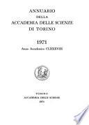 Annuario della Accademia delle scienze di Torino