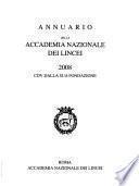 Annuario della Accademia nazionale dei Lincei