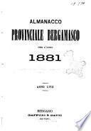 Annuario della citta e provincia di Bergamo