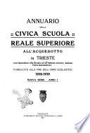 Annuario della Civica scuola reale superiore ...