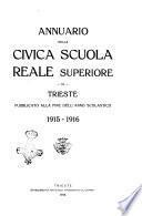 Annuario della Civica scuola reale superiore ...