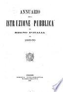 Annuario della istruzione pubblica del Regno d'Italia