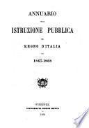 Annuario della istruzione pubblica del Regno d'Italia
