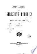 Annuario della istruzione pubblica del Regno d'Italia pel ...